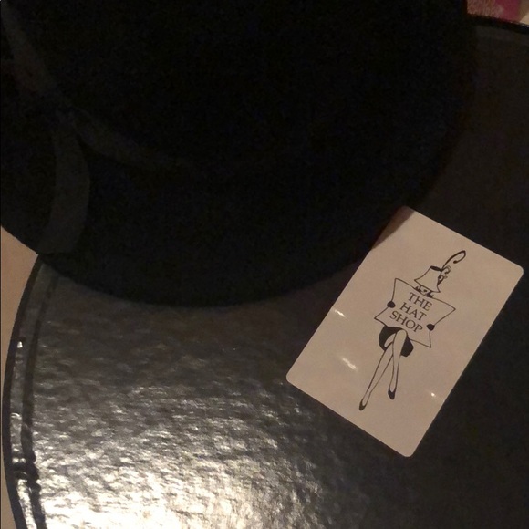 Black felt fedora hat new - Picture 3 of 7